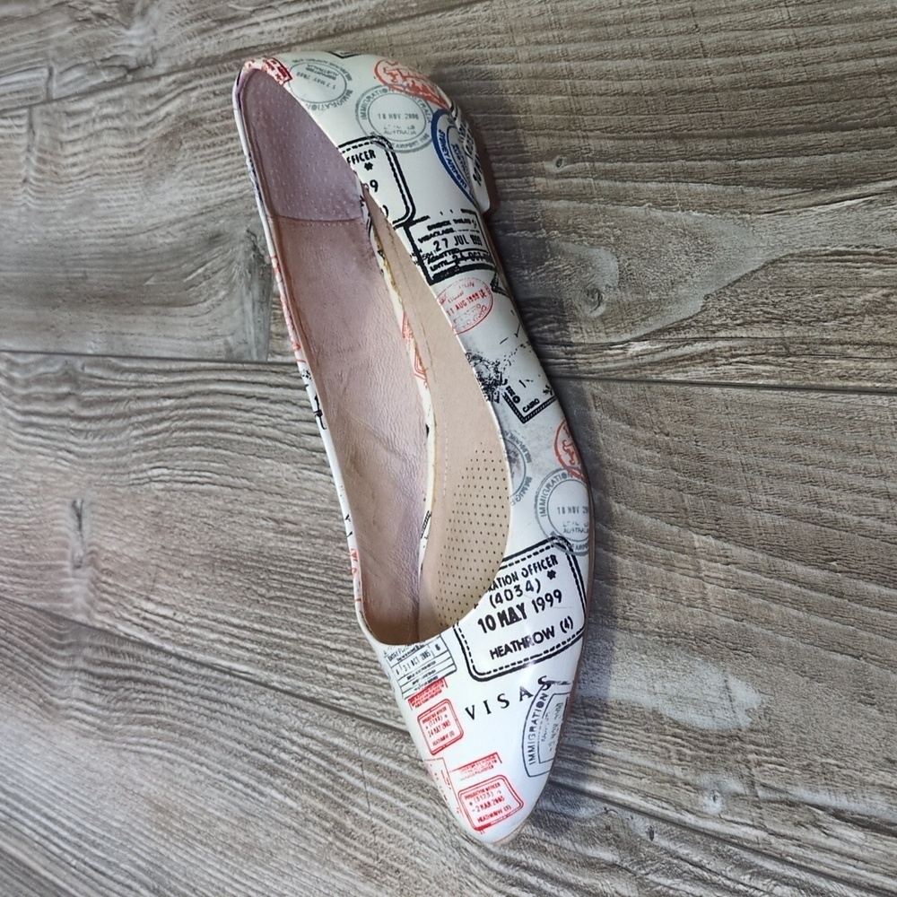 Portia Betty Passport Travel Print Shoes 6